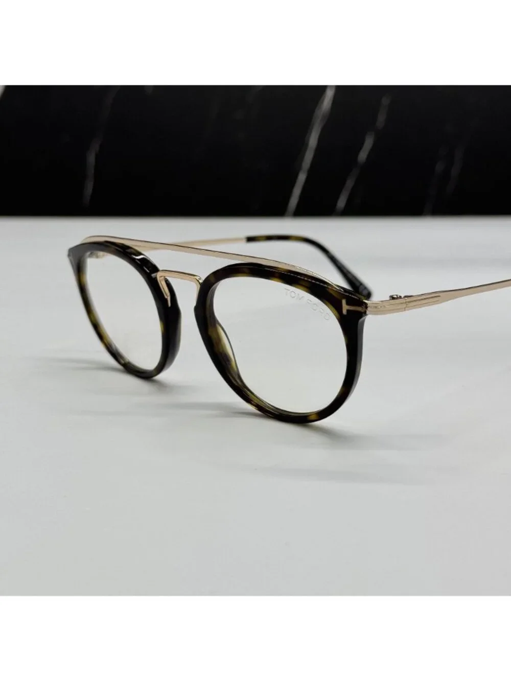 NEW TOM FORD TF5516 052 HAVANA/GOLD WOMEN ROUND EYEGLASSES TOM FORD FT5516 052